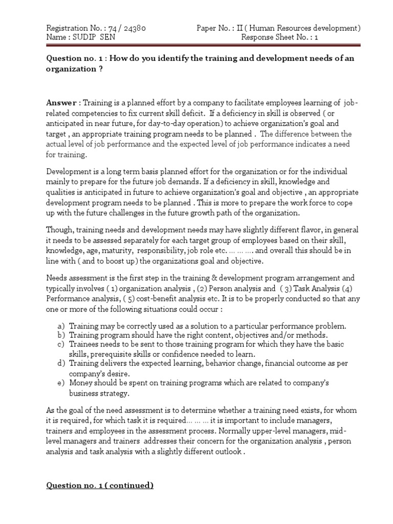 Training Needs Assessment Guide | PDF | Motivation | Motivational