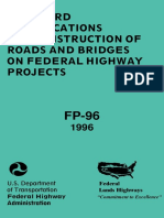 Standard Specifications for Construction of Road and Bridges on Federal Highway Project (1996)