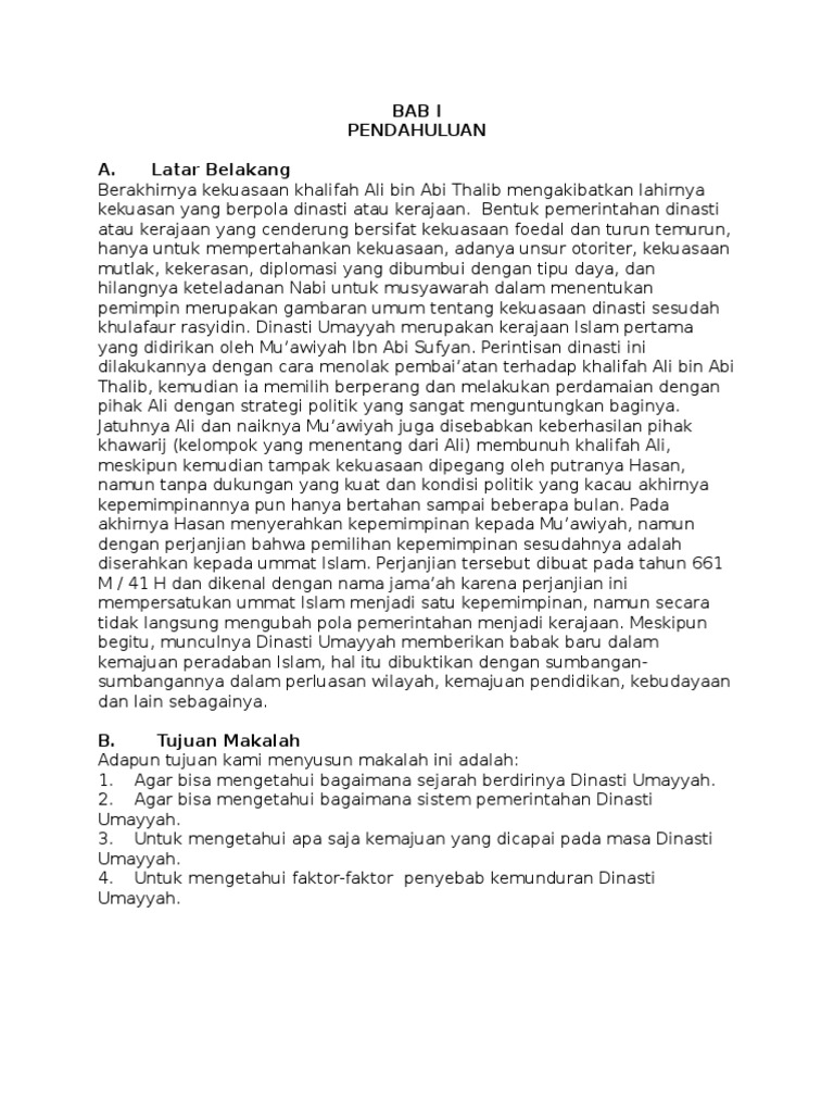Faktor Penyebab Kemunduran Dinasti Bani Umayah Berbagai