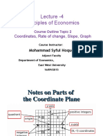 Lecture - 4 Principles of Economics: Coordinates, Rate of Change, Slope, Graph