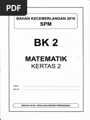 Trial Spm 2016 Terengganu Bk 2 1449 2 Pdf
