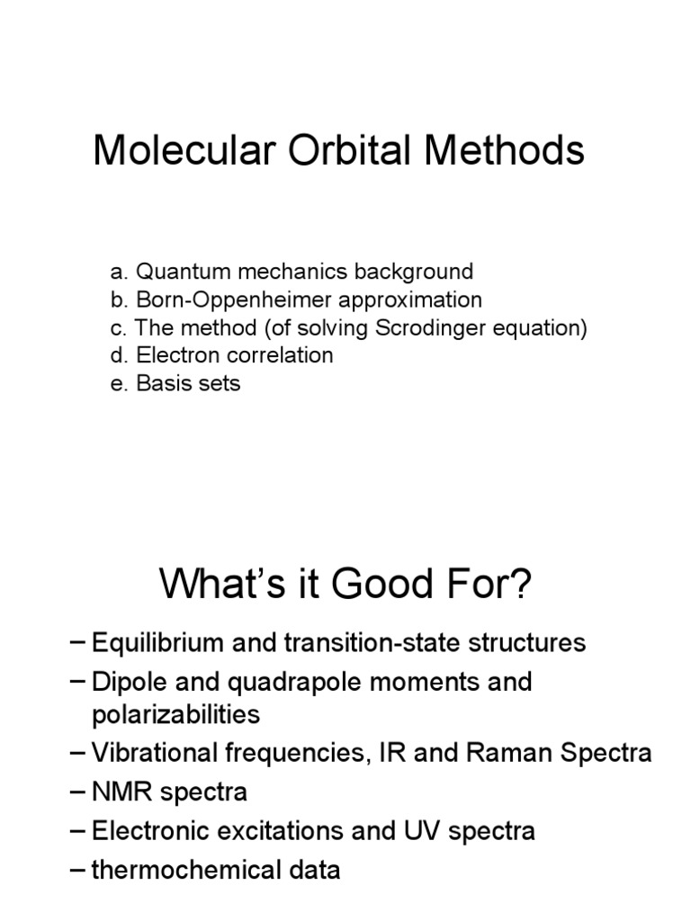 Hartree-Fock Method Overview | PDF | Hartree–Fock Method | Atomic Orbital