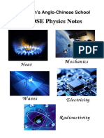 HKDSE Notes (Physics) PDF