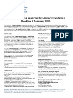 2014 Oct Literary Translation Info Sheet
