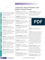 Glossary of Commonly Used Vibration and PDF