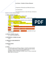 Biochemistry Degree Plan Queen's