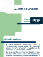 Racionalismo x empirismo