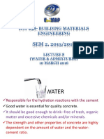 Water Admixtures