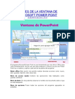 Partes de La Ventana de Microsoft Power Point