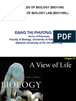 Đặng Thị Phương Thảo: Principles Of Biology (Bio1100) Principles Of Biology Lab (Bio1100L)
