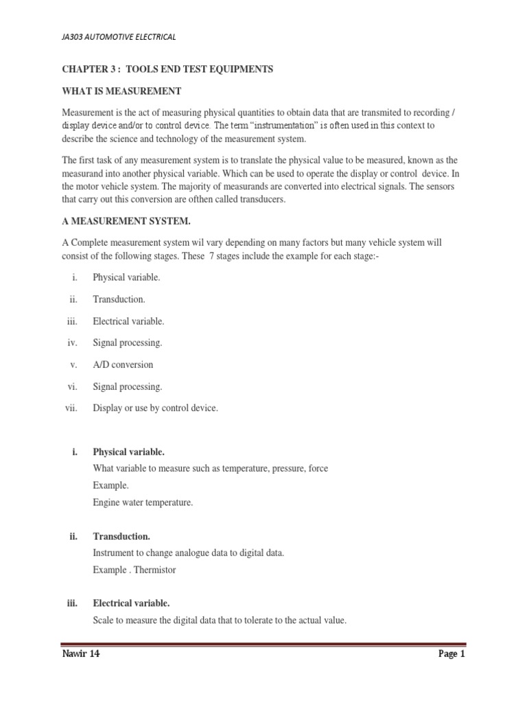Topic 3 (Tool and Test Equipment) | PDF | Amplitude | Voltage