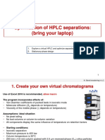 CHIM-H407 Optimization of HPLC Systems Exercise