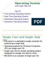 Types of Operating System