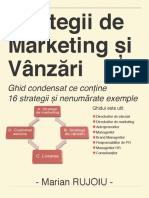 Strategii de Marketing Si Vanzari