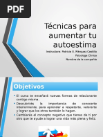 Tecnicas Para Aumentar Tu Autoestima