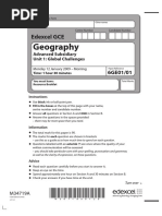 January 2009 QP - Unit 1 Edexcel Geography