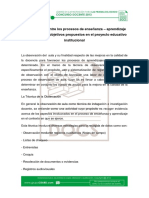 La Coherencia Entre Los Procesos de Enseñanza Aprendizaje Del Aula Con Los Obhetivos Propuestos en Proyecto Educativo Institucional PDF