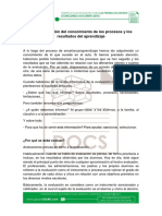 La Identificacion Del Conocimiento de Los Procesos y Los Resultados Del Aprendizaje PDF