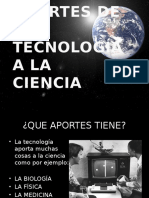 Aportesdelatecnologaalaciencia