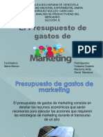 Presupuesto de Gastos de Marketing