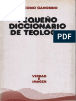 Canobbio, Giacomo - Pequeño Diccionario de Teología PDF