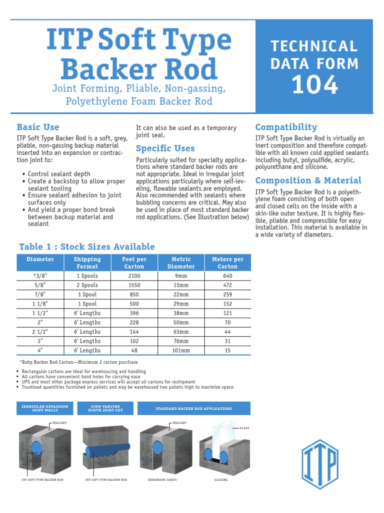 Backer Rod PDF Silicone Building Engineering