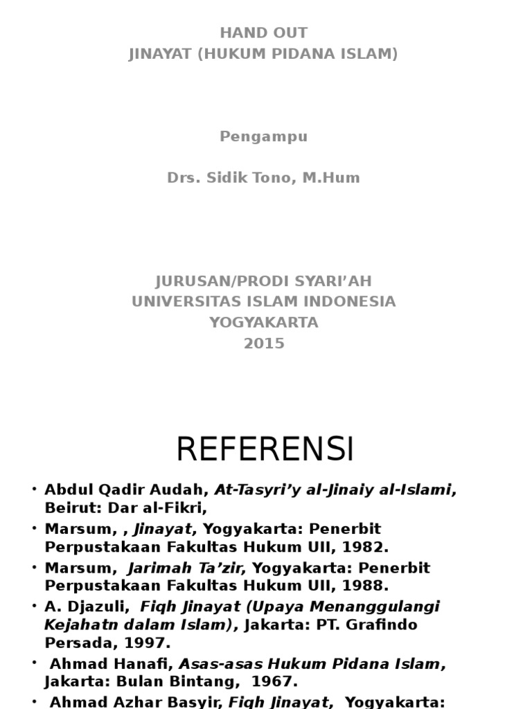 Hand Out Jinayat 09 Pdf