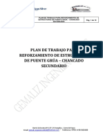 Plan de Trabajo para Reforzamiento de Estructuras de Puente Grúa - Chancado Secundario