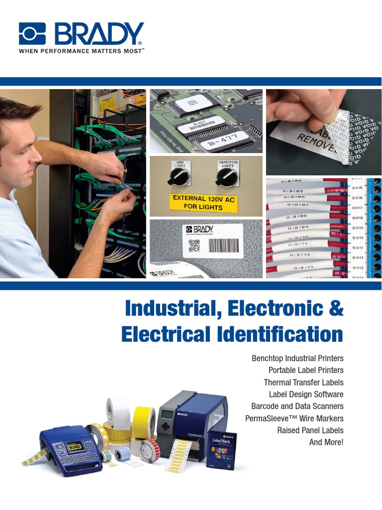 Cable, Wire, Asset Identification & Electronic Component Identification PDF Barcode
