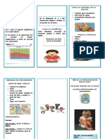 Triptico de Prevencion de Diarreas