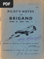 Bristol Brigand Flight Manual