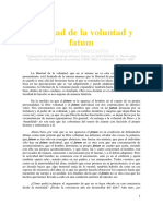 Nietzsche - Libertad de la voluntad y fatum.pdf