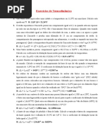 Lista de Exercício Sobre Termodinâmica Com Resolução