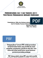 Permenkes No 1148 Tahun 2011 Tentang Pedagang Besar Farmasi