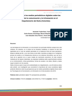 Percepciones de Los Medios Periodísticos Digitales Sobre Las Tecnologías de La Comunicación y La Información en El Departamento Del Huila (Colombia)