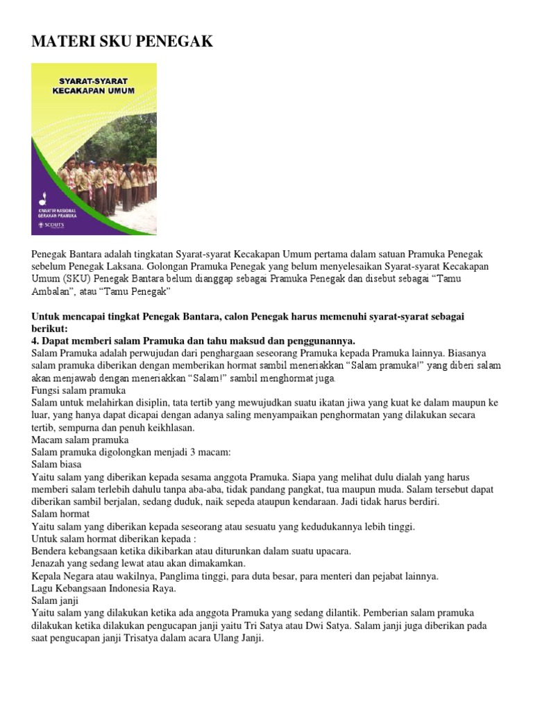 Point Point Isi Sku Penegak Bantara Pdf