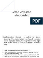 Ortho - Prostho Relationship