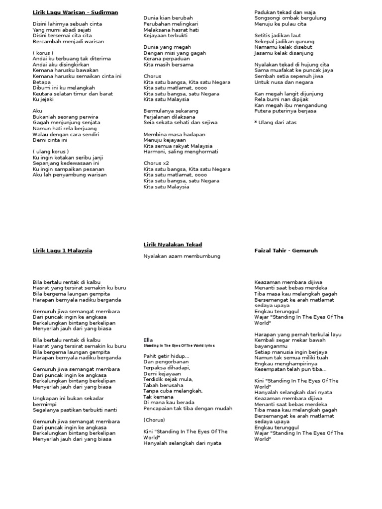 lirik lagu faizal tahir