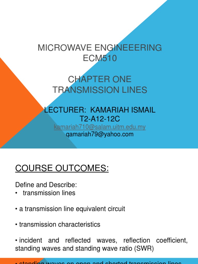 Chapter 1 Transmission Line PDF PDF