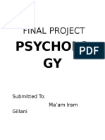Psychology Final Project