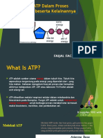 Peranan ATP Dalam Proses Metabolisme Beserta Kelainannya