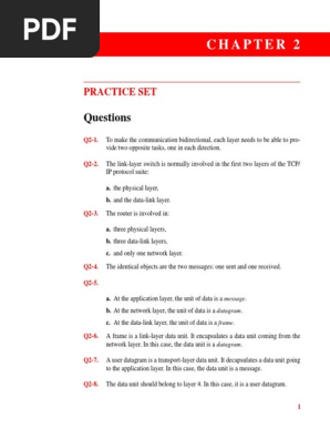 Data Munications And Working 5th Edition Forouzan Solution Manual Pdf Inter Protocol Suite Osi Model