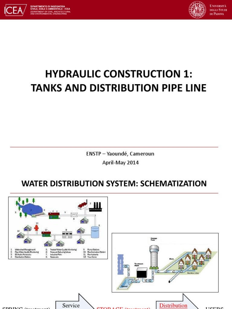 10 Tanks DistributionPipeLine PDF Water Supply Network Pump