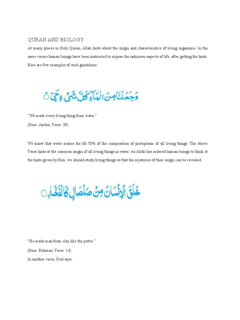 Quran and Science PDF Universe