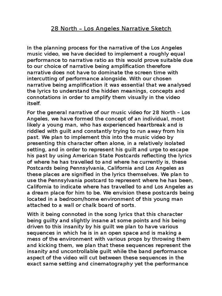 Narrative Sketch Narrative Leisure Free 30day Trial Scribd