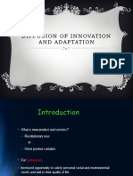 Diffusion Innovation Adoption New Products Services