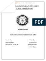 Hidayatullah National Law University Raipur, Chhattisgarh: Economics Project