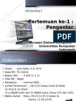 Pengantar Elektronika I