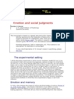 Emotion and Social Judgments