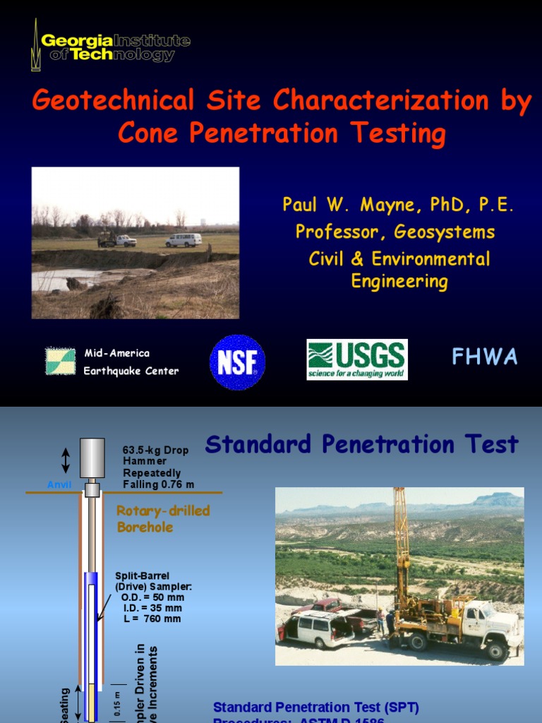 Cone Penetration Test | PDF | Horticulture And Gardening | Nature
